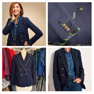 NWOT Talbots Ribbon Trim Blazer